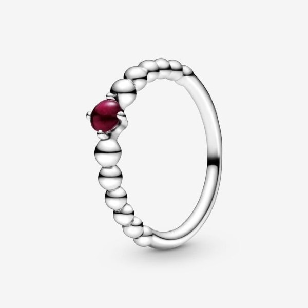 δαχτυλίδι με χάντρες μάρκας Ιανουάριος Birthstone Pandora Greece