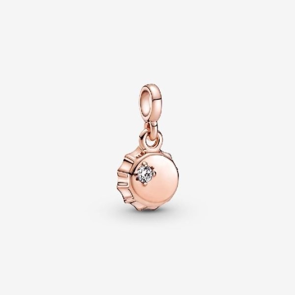 με ροζ χρυσο τυχερο καπακι μπουκαλι Mini Dangle Pandora Greece