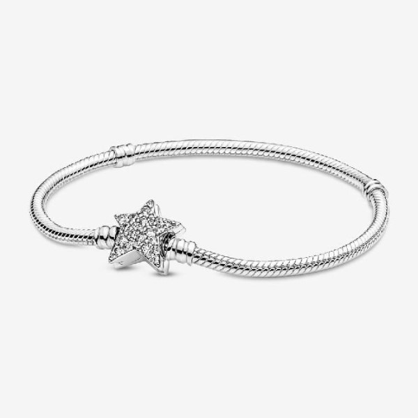 στιγμιότυπα ασύμμετρο Star Pandora Greece κούμπωμα φίδι αλυσίδα βραχιόλι