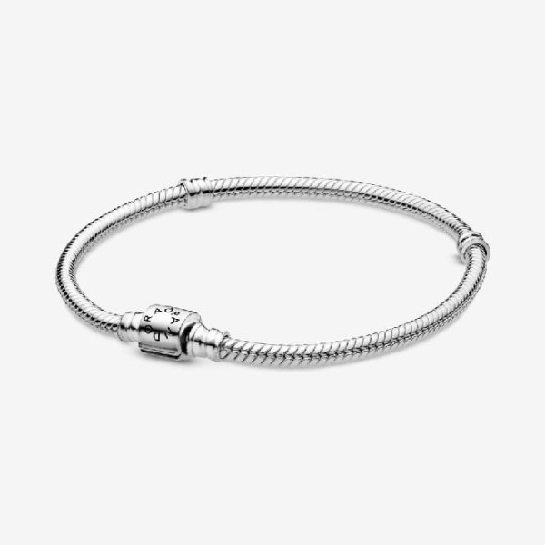 Στιγμές Pandora Greece κούμπωμα βαρελάκι φιδάκι αλυσίδα βραχιόλι