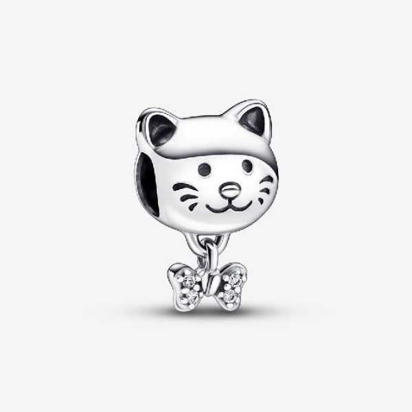 Pet Cat & Bow Charms Pandora Greece