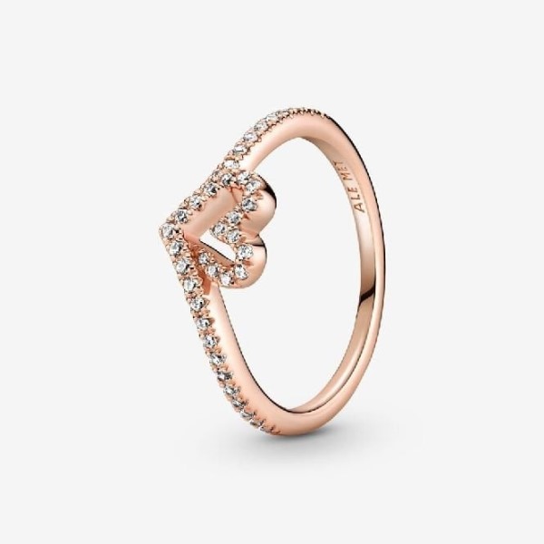 τριαντάφυλλο αφρώδη ψαλίδια Pandora Greece Heart Ring