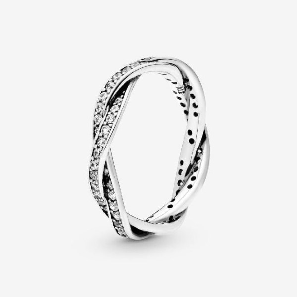 αστραφτερό στριφτό μάρκας Pandora Greece Lines Ring